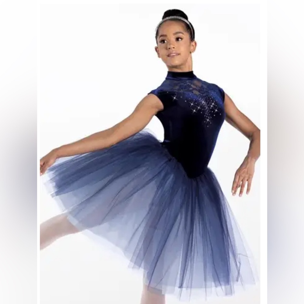 Weissman Midnight Blue Velvet and Tulle Kids Costume
